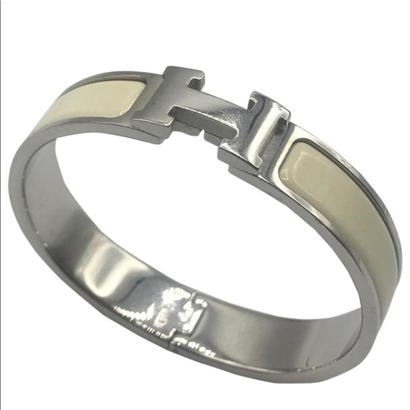 Hermes Jewelry - Hermès H Clic Clac Narrow Cuff Bangle Bracelet Pm